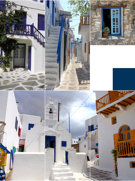 ruas de mykonos