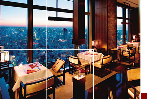 restaurante com vista panorâmica