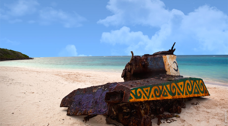 tanque na praia Flamenco