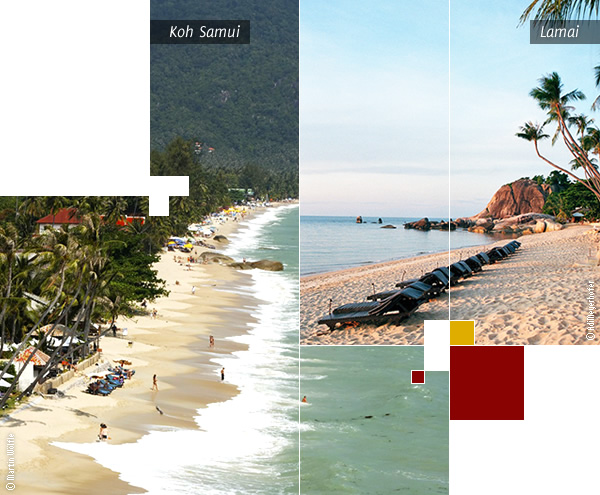 Lamai, zona de praias em Koh Samui