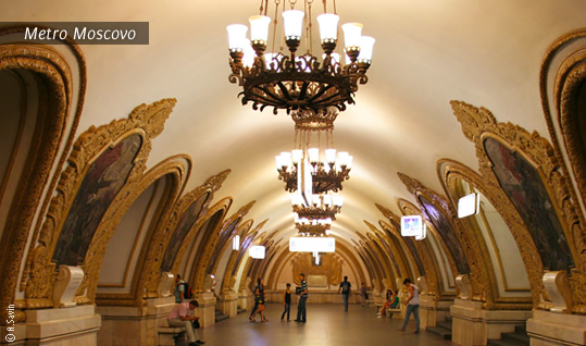 interior Metro Moscovo