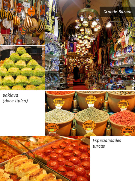 Compras no Grande Bazaar e Gastronomia turca