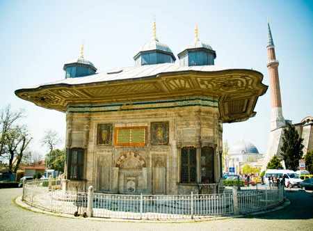 Fonte no centro de Istambul