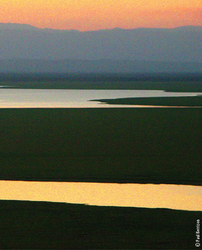 Pr do sol do Parque Nacional da Gorongosa