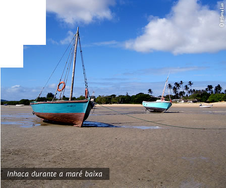 Inhaca durante a maré baixa