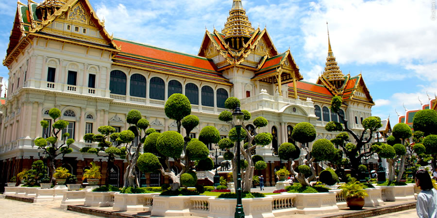 O Grande Palácio e o Wat Phra Kaeo