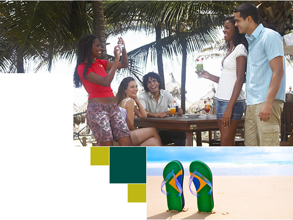 Aproveite o estilo de vida carioca e as havaianas.