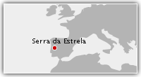 Mapa localização Serra da Estrela