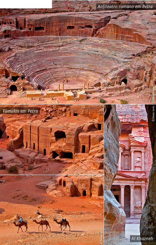 Anfiteatro, túmulos e muito mais para ver em Petra