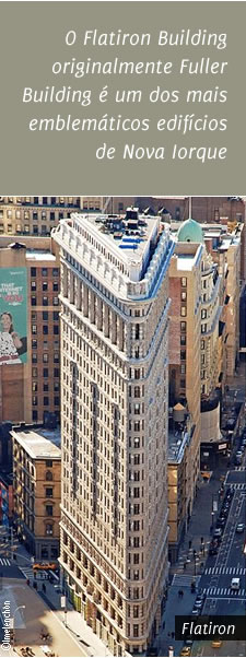 O Flatiron Building originalmente Fuller Building é um dos mais emblemáticos edifícios de Nova Iorque