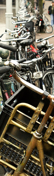 Bicicletas em Amesterdão na Central Station