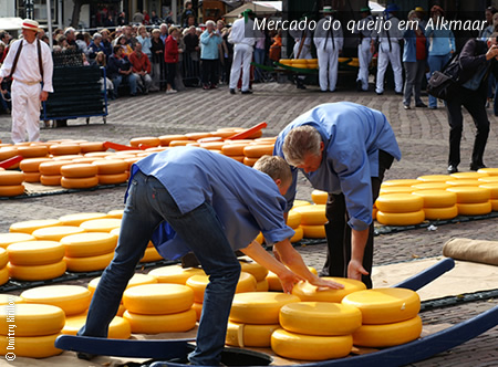 Mercado de queijo em Alkmaar