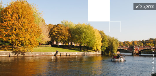 Rio Spree atravessa Berlim