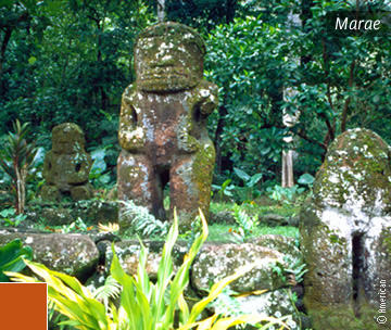 Os marae são locais espirituais
