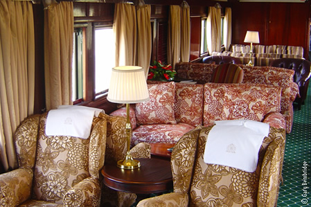 lounge a bordo do Rovos