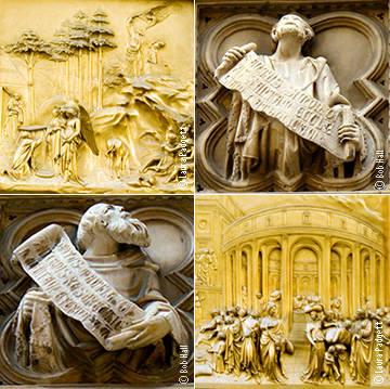 estátuas e figuras de Florença