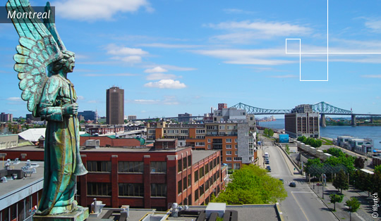 Perspectiva da cidade de Montreal