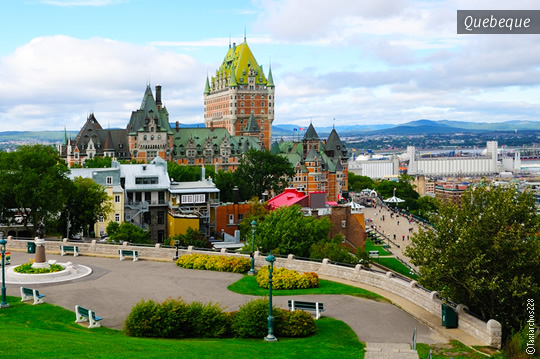 Perspectiva da cidade de Quebeque