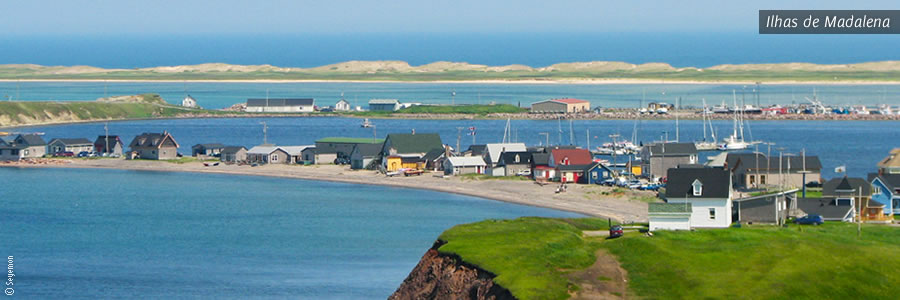 Ilhas Madalena na região do Quebeque