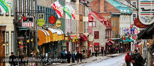 Zona alta da cidade de Quebeque