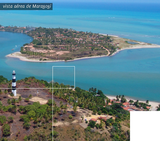 vista aérea de Maragogi