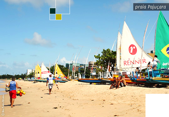 praia de Pajuçara, uma das mais conhecidas em Maceió