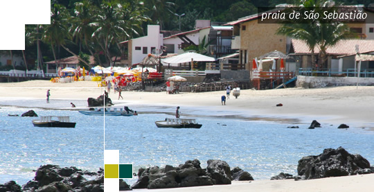 praia de São Sebastião em Pipa