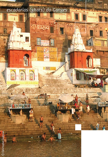esacadarias ou ghats de Varanasi