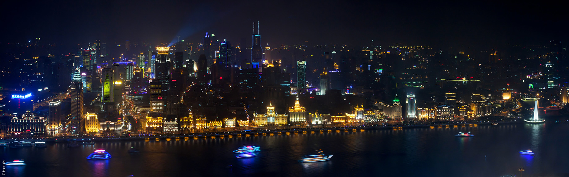 panorama de Bund em Xangai