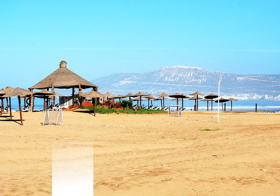 sol dourado de Agadir