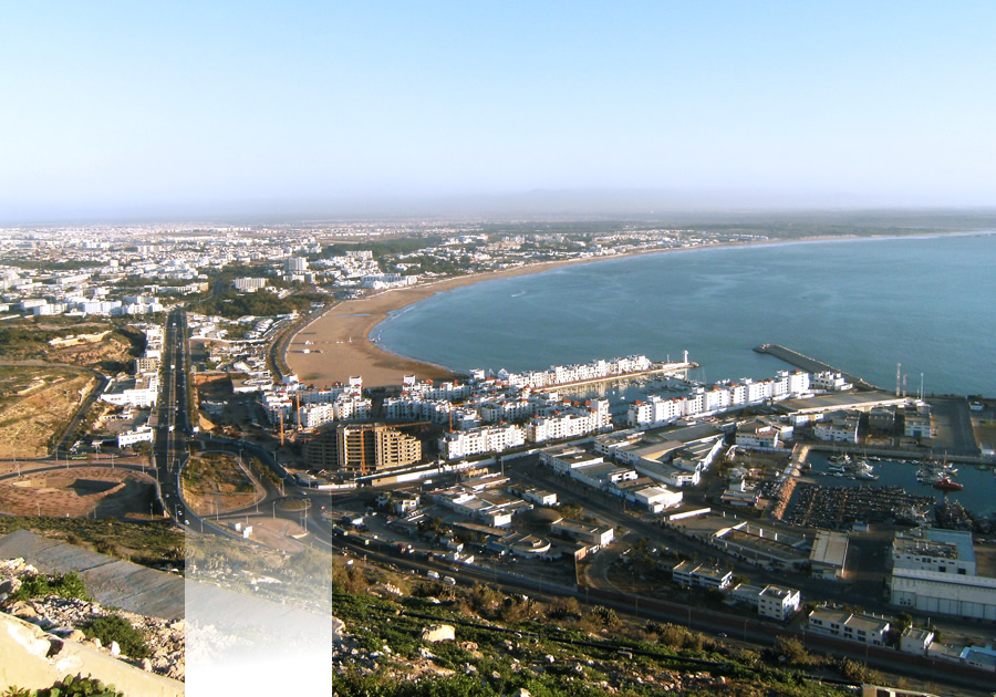 vista aérea de Agadir