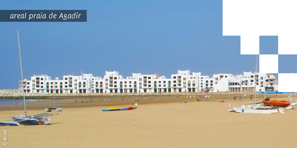 areal de praia de Agadir