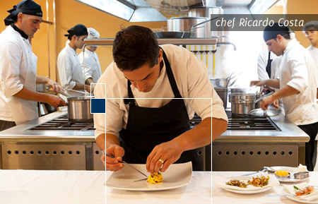 cozinha e restaurante com chef Ricardo Costa