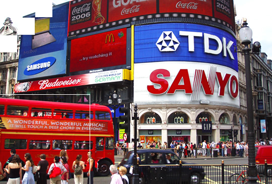 neons em Piccadilly Circus