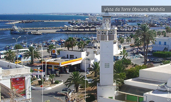 vista a partir da Torre Obscura em Mahdia