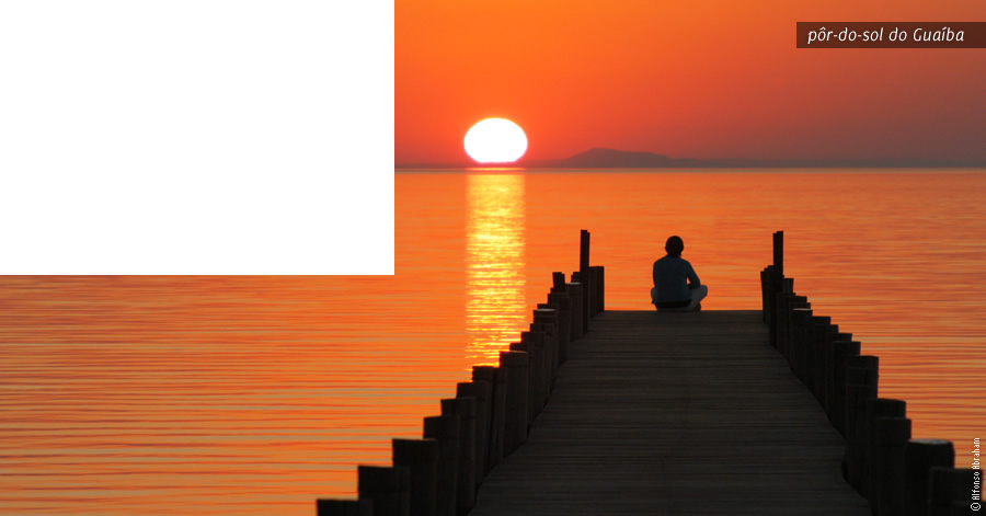 Pôr-do-sol no Guaiba